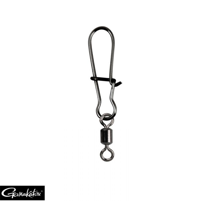 Gamakatsu Hyper Ez Snap with Swivel - Stainless Black Nickel