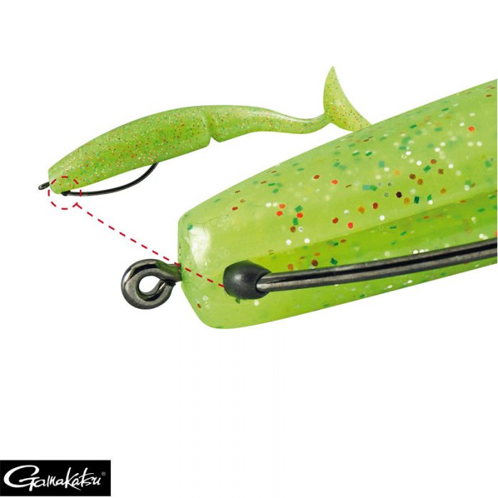 Gamakatsu Worm Offset EWG with Silicon Stopper - Afbeelding 3