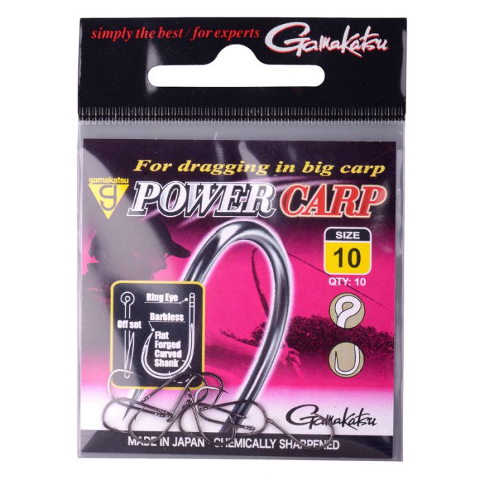 Gamakatsu Power Carp Ring Eye Barbless