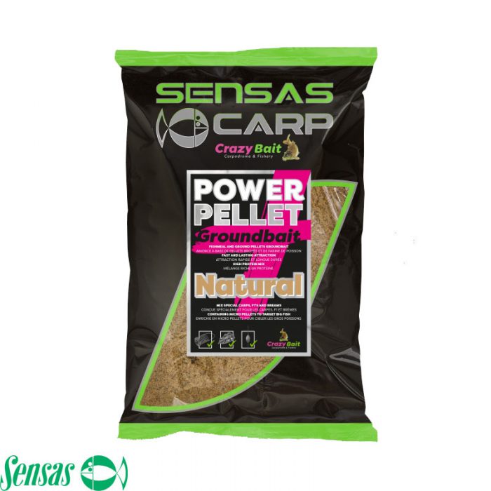 Sensas UK Power Pellet Plus Naturel 2 KG