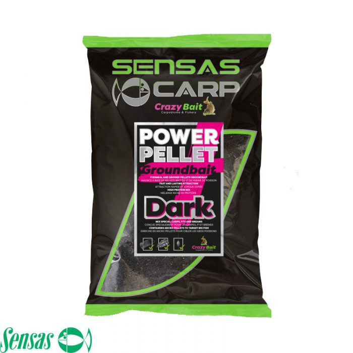 Sensas UK Power Pellet Plus Dark 2 KG
