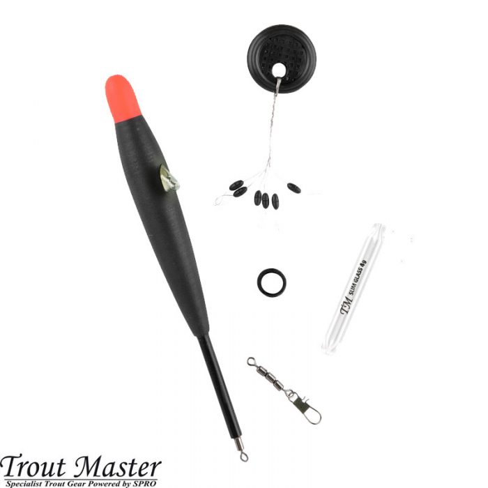 Trout Master Rattle Float Set Glass