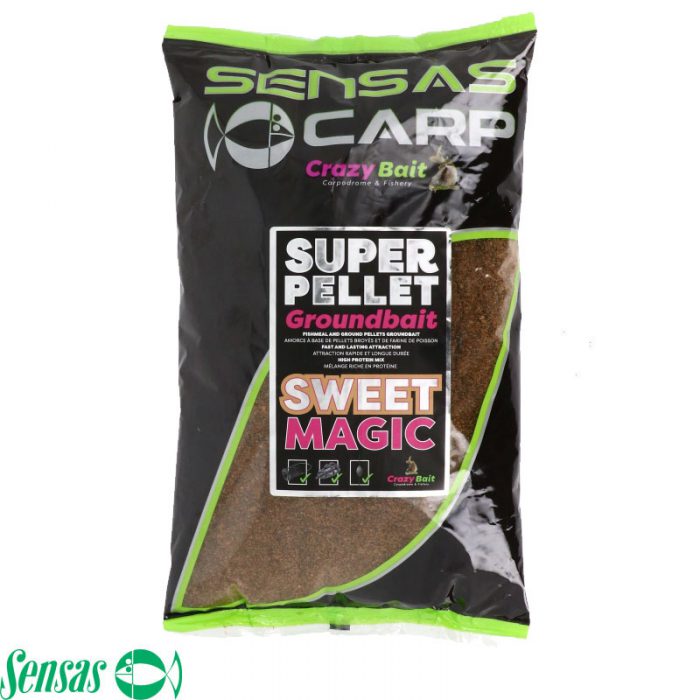 Sensas Super Pellet Groundbait Sweet Magic 1 KG