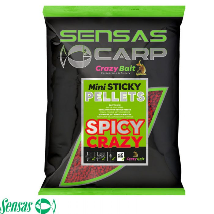 Sensas Mini Sticky Pellets 700 Gram Spicy Crazy