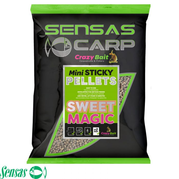 Sensas Mini Sticky Pellets 700 Gram Sweet Magic