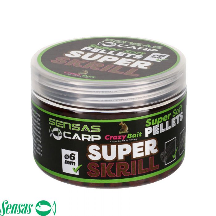 Sensas Super Soft Pellets 6 MM 60 Gram Super Krill