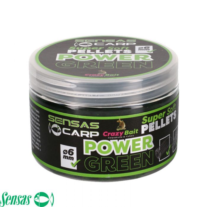 Sensas Super Soft Pellets 4 MM 60 Gram Power Green