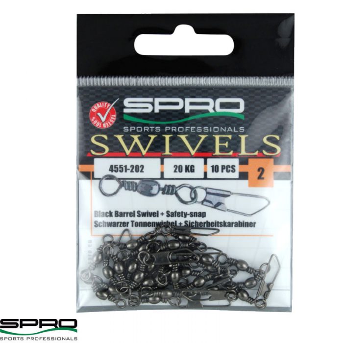 Spro Barrel Swivel With Safety Snap