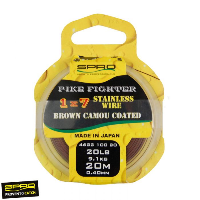 Spro 1x7 Brown Coated Wire 20 Meter