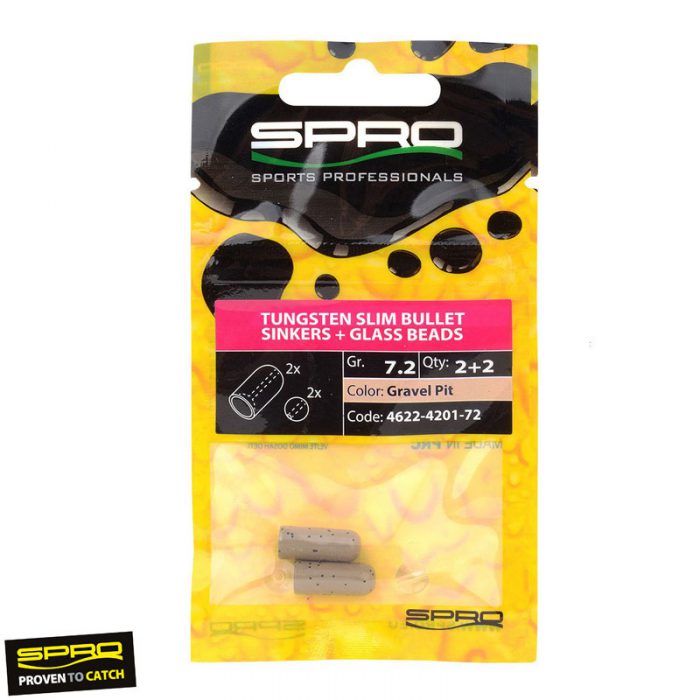 Spro Tungsten Slim Bullet Sinkers Gravel Pit