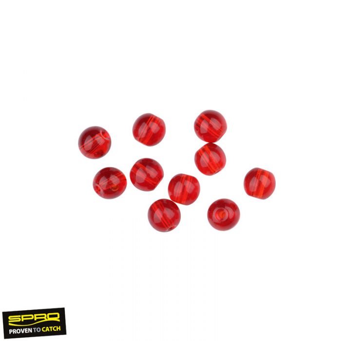 Spro Round Smooth Glass Beads Red Ruby - Afbeelding 2