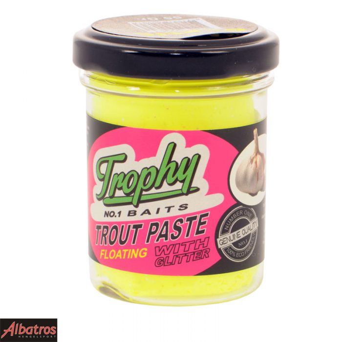 Trophy Bait Trout Paste Garlic Yellow Glitter