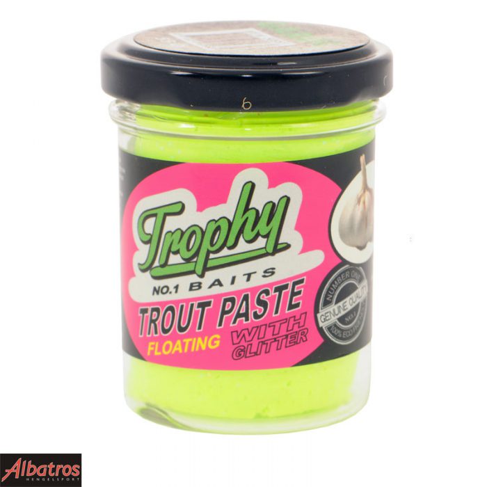 Trophy Bait Trout Paste Garlic Light Green Glitter