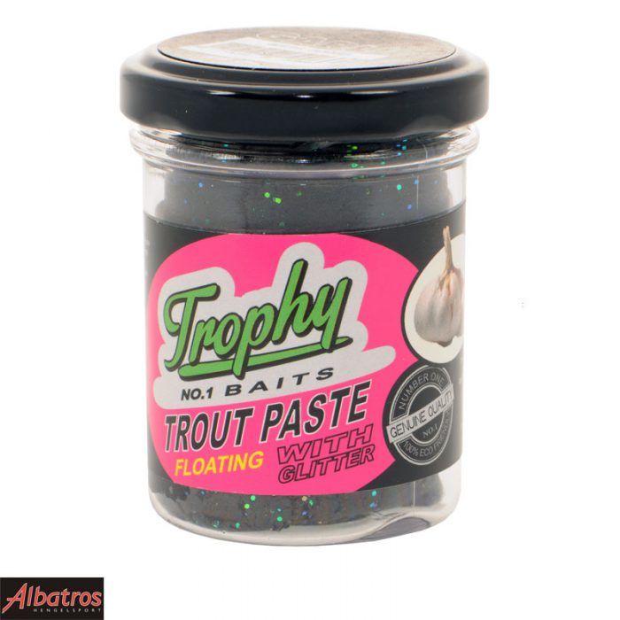 Trophy Bait Trout Paste Garlic Black Glitter