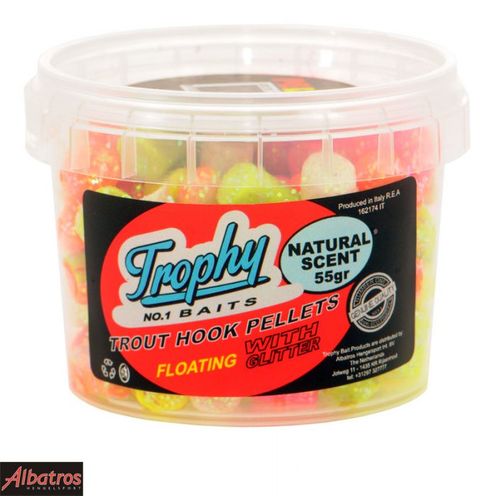 Trophy Trout Pellets Naturel Scent Multicolour Glitter