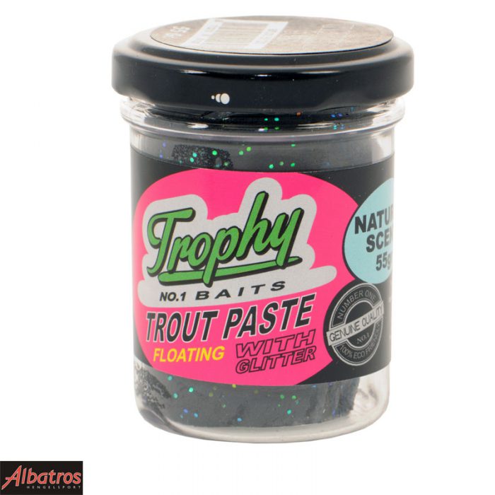 Trophy Bait Trout Paste Naturel Scent Black Glitter