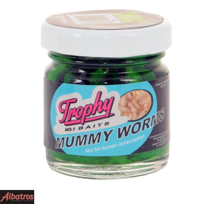 Trophy Bait Mummy Worms Naturel Green