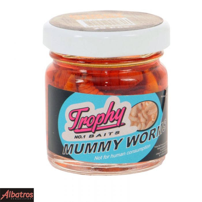 Trophy Bait Mummy Worms Naturel Orange