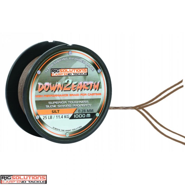 Rigsolutions Down2Earth Braided Main Line Silt 1000 Meter