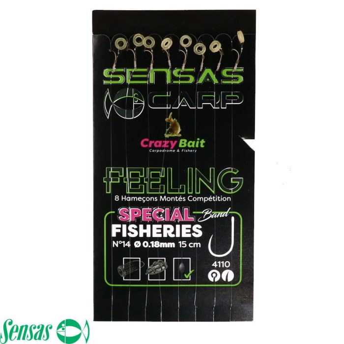 Sensas Crazy Bait Onderlijnen 4110 Met Baitband