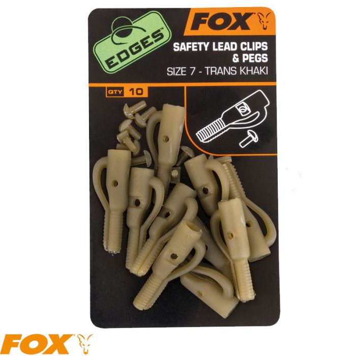 Fox EDGES™ Lead Clip + Pegs - Size 7 Khaki