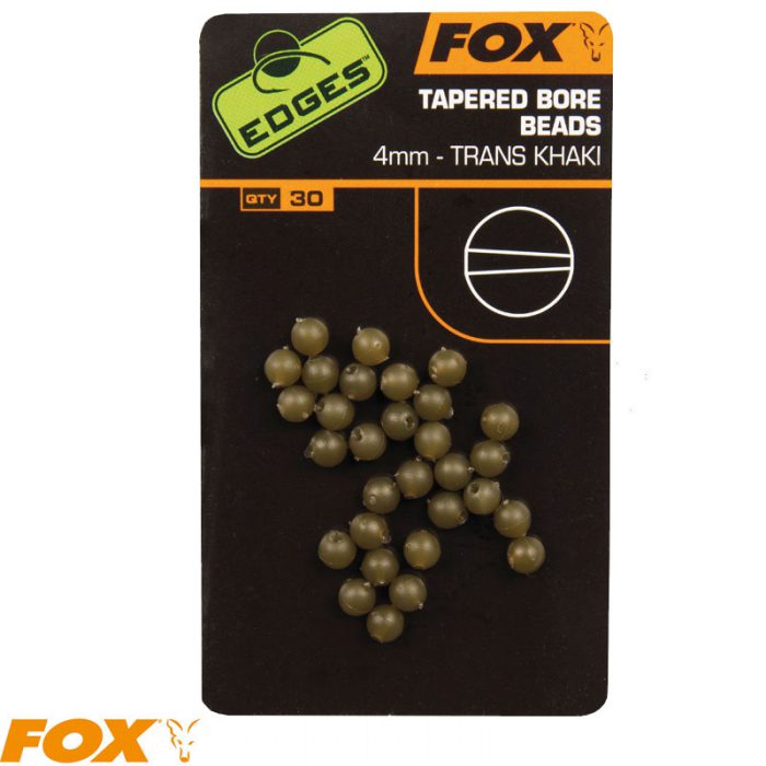 Fox EDGES™ Tapered Bore Beads - 4mm