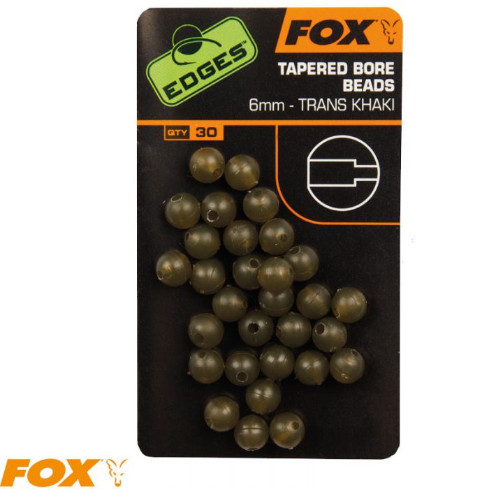 Fox EDGES™ Tapered Bore Beads - 6mm