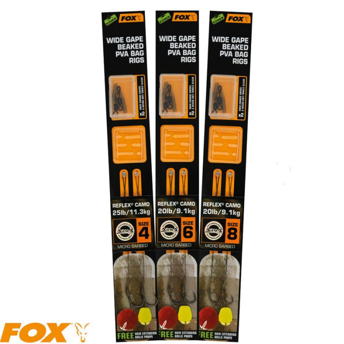Fox Edges Wide Gape Beaked PVA Bag Rigs
