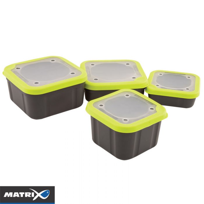 Matrix Grey Lime Bait Boxes - Solid Lids
