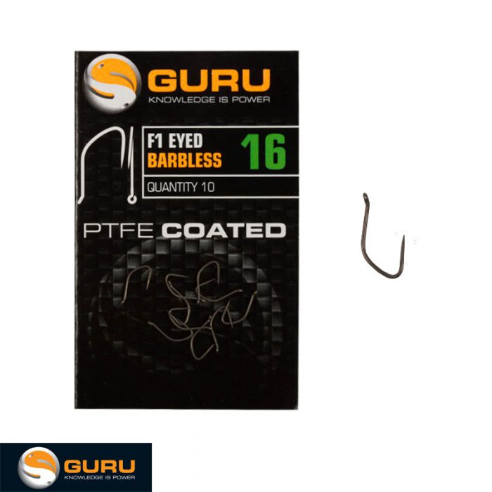 Guru F1 Eyed Hook Barbless