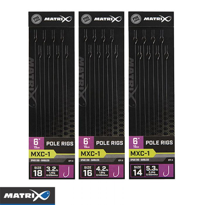 Matrix MXC-1 Barbless 15 CM Standard Pole Rigs