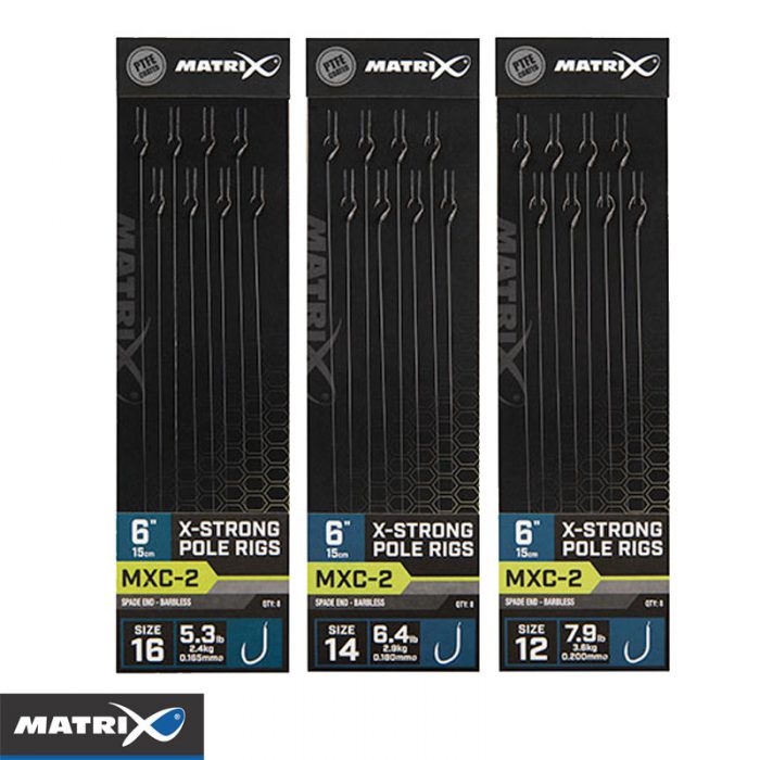 Matrix MXC-2 Barbless 15 CM X-Strong Pole Rigs