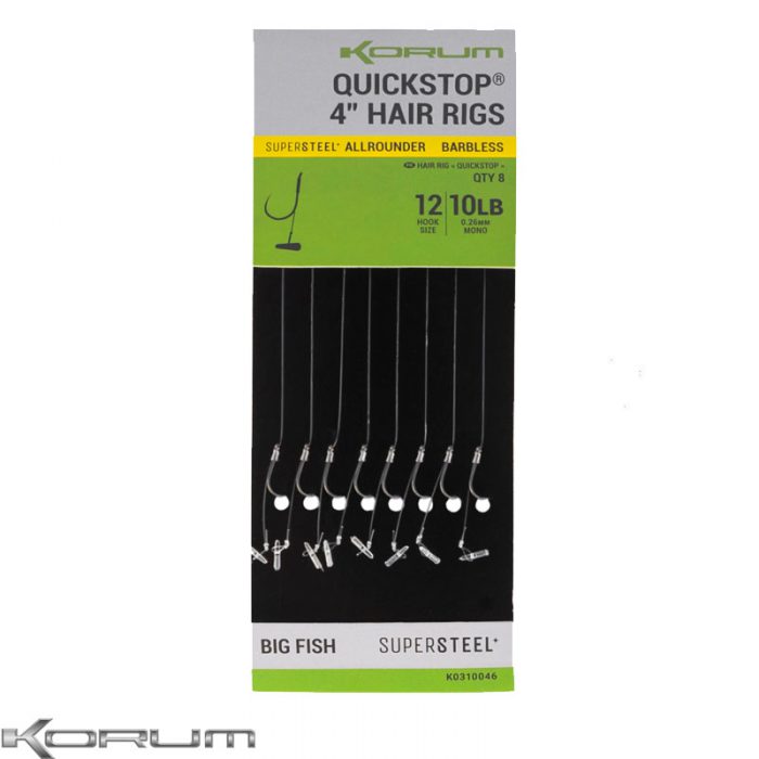 Korum Supersteel Big Fish Quickstop Barbless 4''