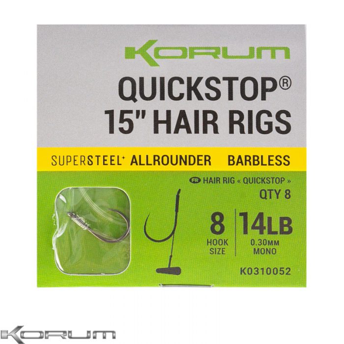 Korum Supersteel Big Fish Quickstop Barbless 15''