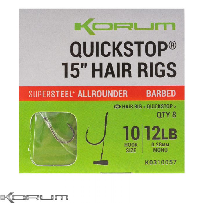 Korum Supersteel Big Fish Quickstop Barbed 15''