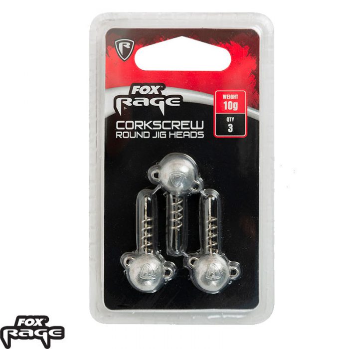 Fox Rage Three Pack Corkscrew Jig Heads