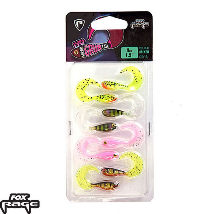 Fox Rage UV Micro grub 4cm x 8pcs