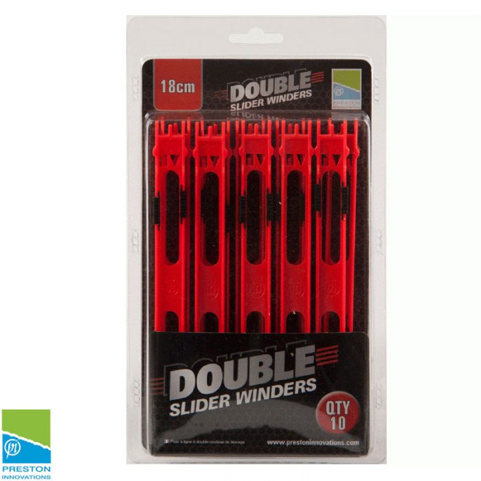 Preston Double Slider Winders 18cm Red