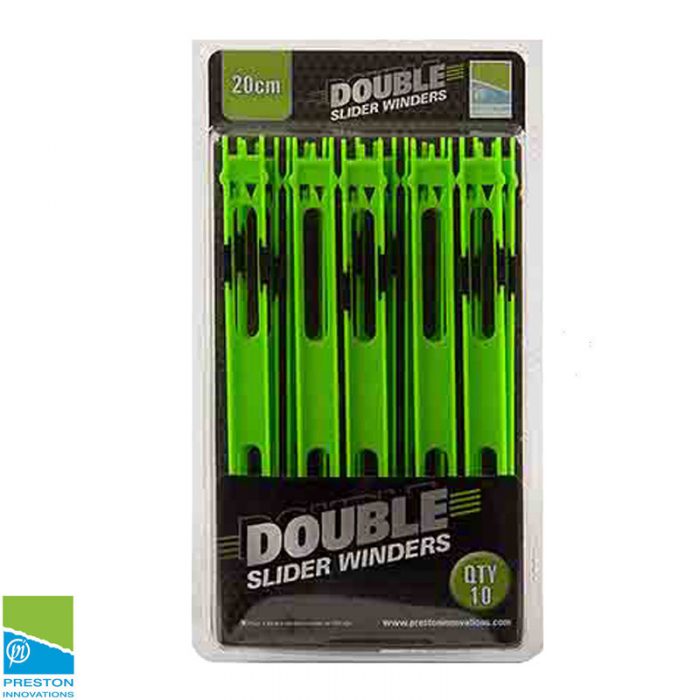 Preston Double Slider Winders 20cm Green