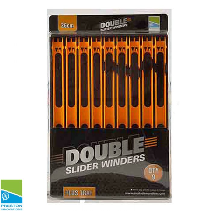 Preston Double Slider Winders 26cm In A Tray Orange