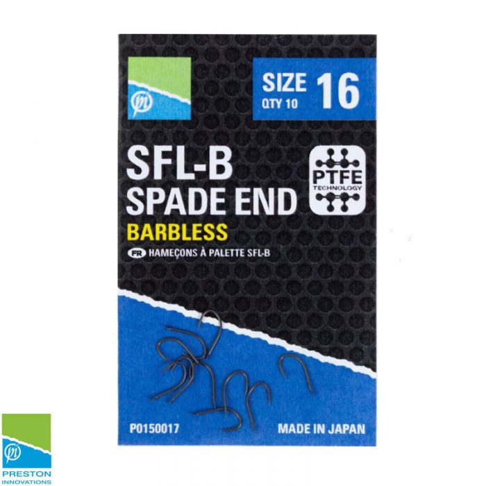 Preston SFL-B Spade End Barbless