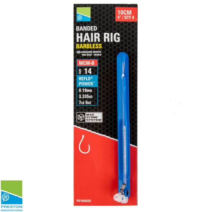 Preston MCM-B Mag Store Banded Hair Rigs 4''