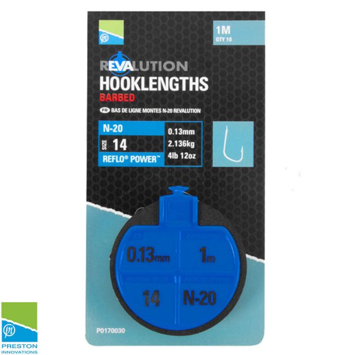 Preston N20 Revalution Hooklengths 1 Meter