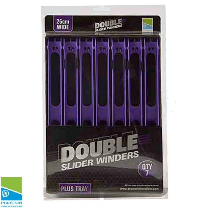 Preston Inbox Double Winder Trays 26 cm Purple Wide