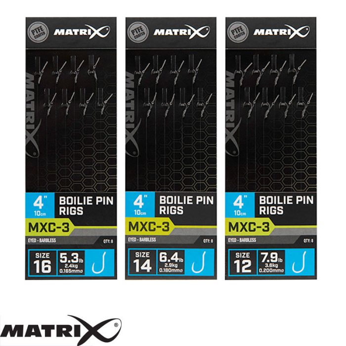 Matrix MXC-3 Barbless 10cm Boilie Pin Rigs