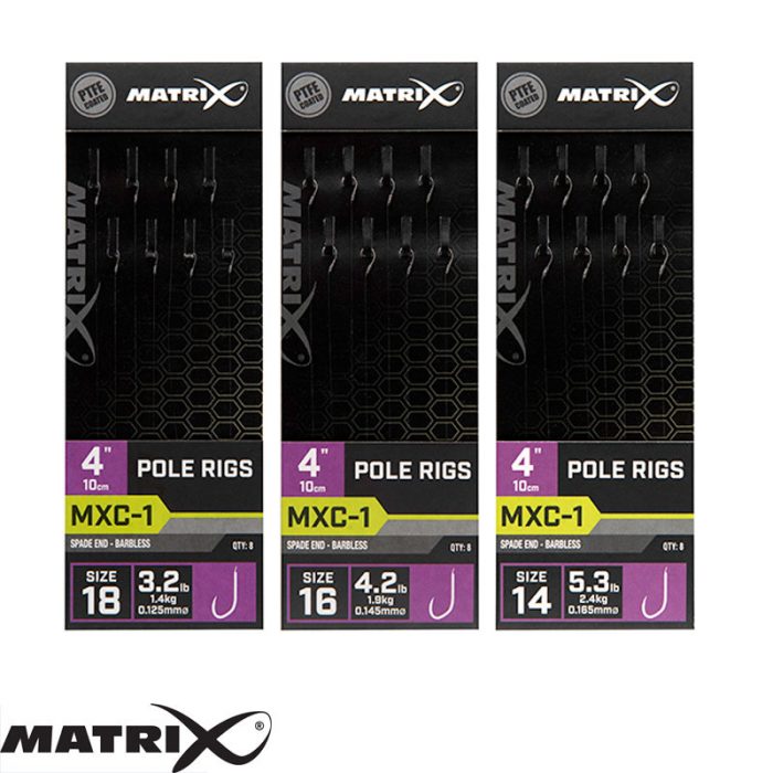 Matrix MXC-1 Barbless 10cm Pole Rigs