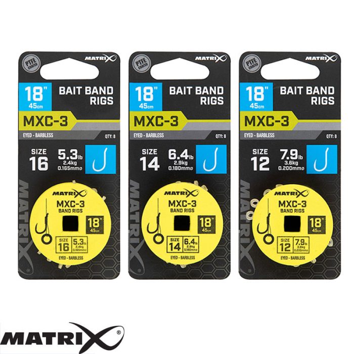 Matrix MXC-3 Barbless 45cm Band Rigs