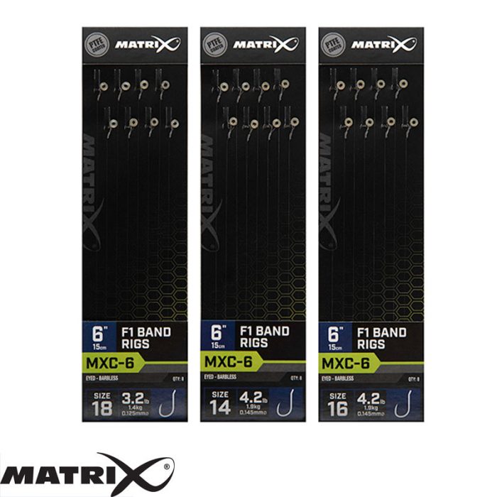 Matrix MXC-6 Barbless 15cm F1 Band Rigs