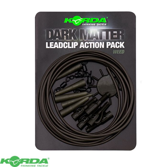Korda Dark Matter Lead Clip Action Pack - Weed