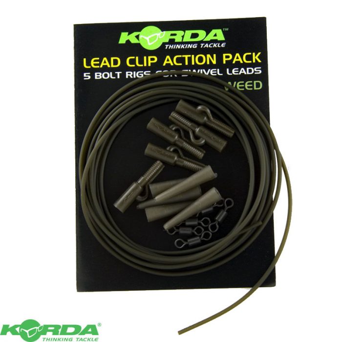 Korda Lead Clip Action Pack - Weed Green